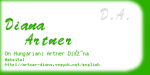 diana artner business card